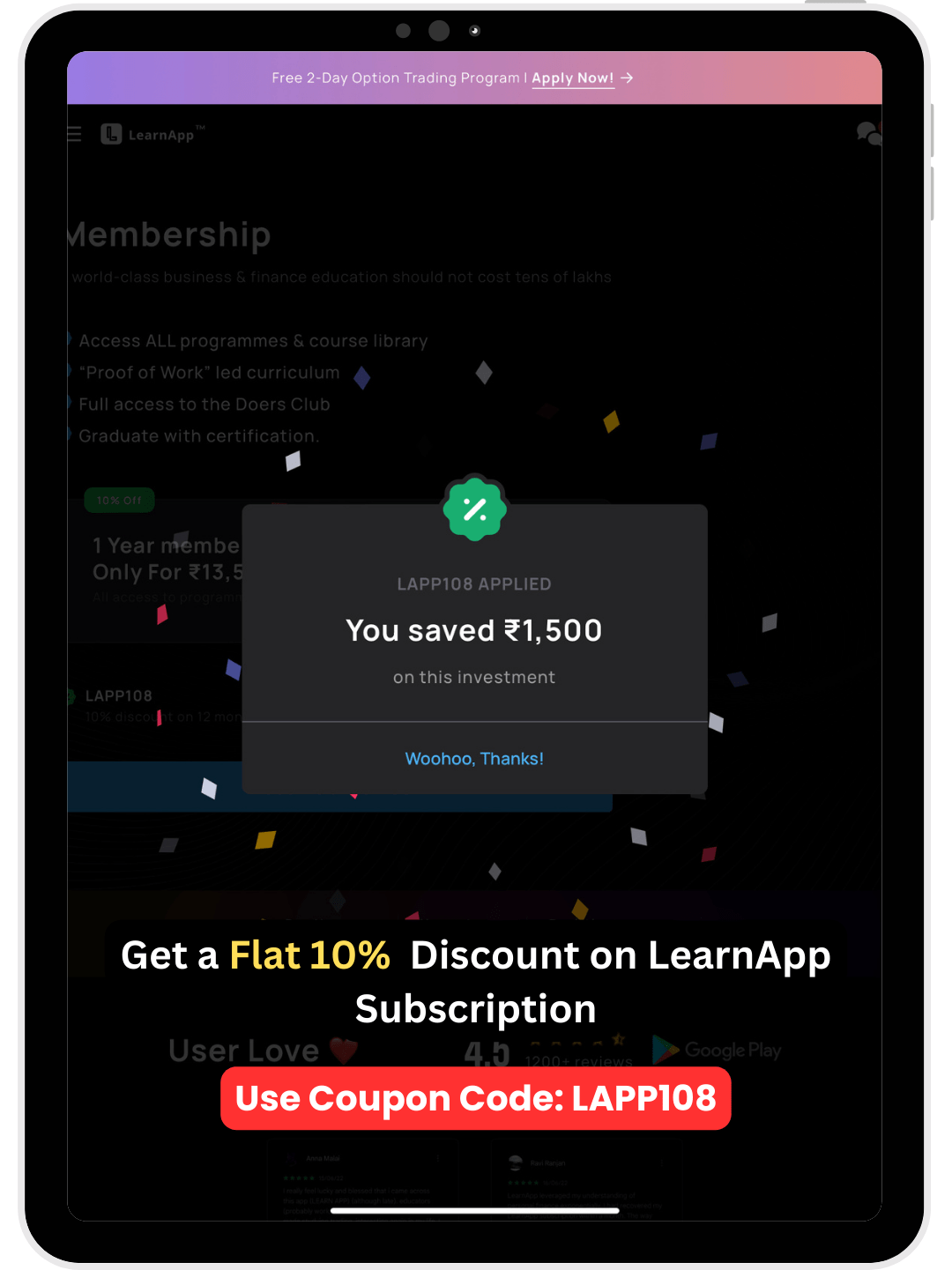 LearnApp Discount Coupon Code